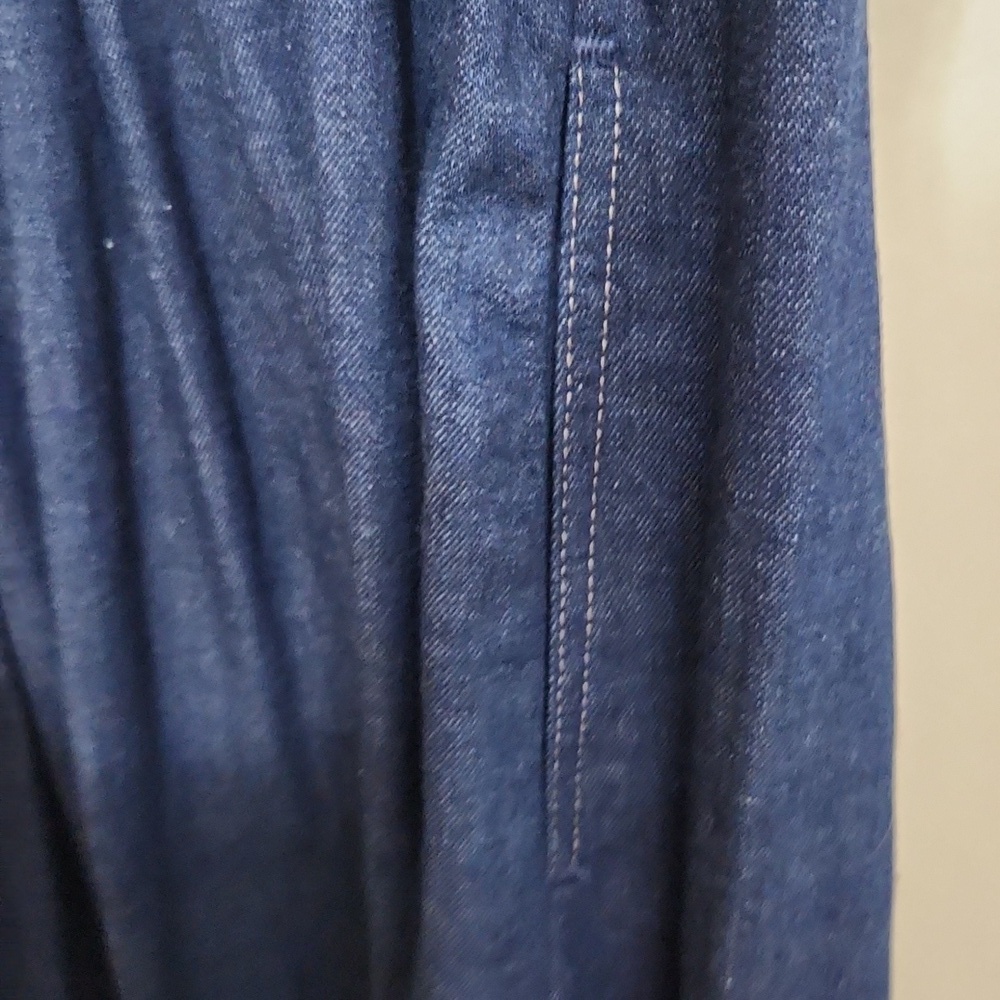 Koret City Blue Skirt Womens Size Jean Denim Blue Button-Down Maxi Vintage - Picture 4 of 8